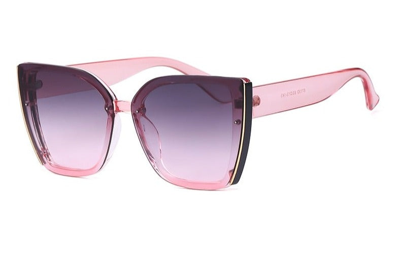 Women's Oversized Cat Eye 'Cassandra' Plastic Sunglasses