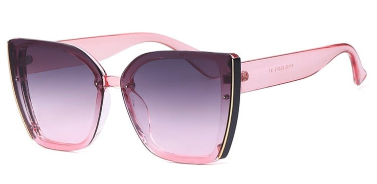 Women's Oversized Cat Eye 'Shiver' Plastic Sunglasses