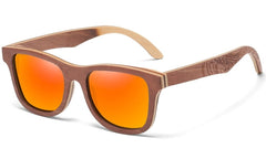 Men's Polarized Oval 'Kismet ' Wooden Sunglasses