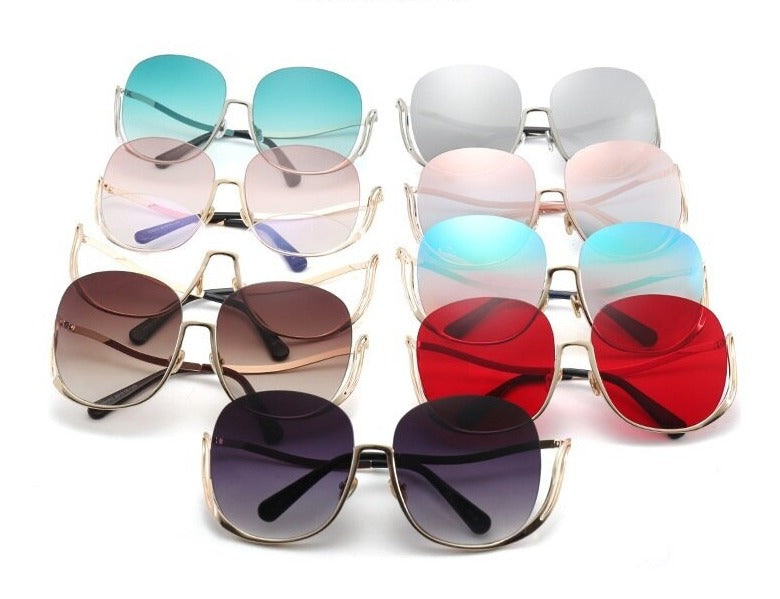 Women's Oversized 'Sun Kissed' Round Sunglasses