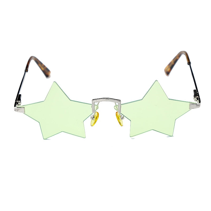 Women's Rimless Star 'Starfish' Metal Sunglasses