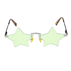 Women's Rimless Star 'Starfish' Metal Sunglasses