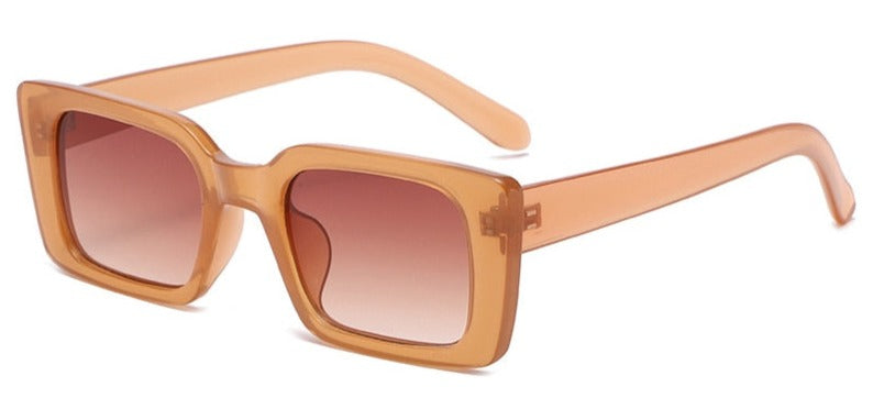 Women's Rectangle 'Simba Eyes' Plastic Sunglasses