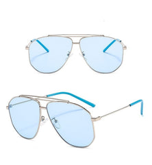 Women's Alloy 'Panorama' Polygon Sunglasses