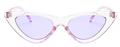 Women's Retro Cat Eye 'White Bear ' Plastic Sunglasses