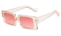 Women's Rectangle 'Summer Jelly Hit' Plastic Sunglasses