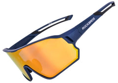 Unisex Cycling Semi Rimless 'Bender' Plastic Sports Sunglasses