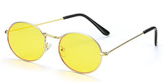 Women's Oval 'Brute' Metal Sunglasses