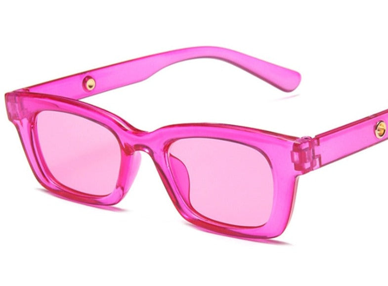 Women's Vintage Rectangle 'Yuri 101' Plastic Sunglasses