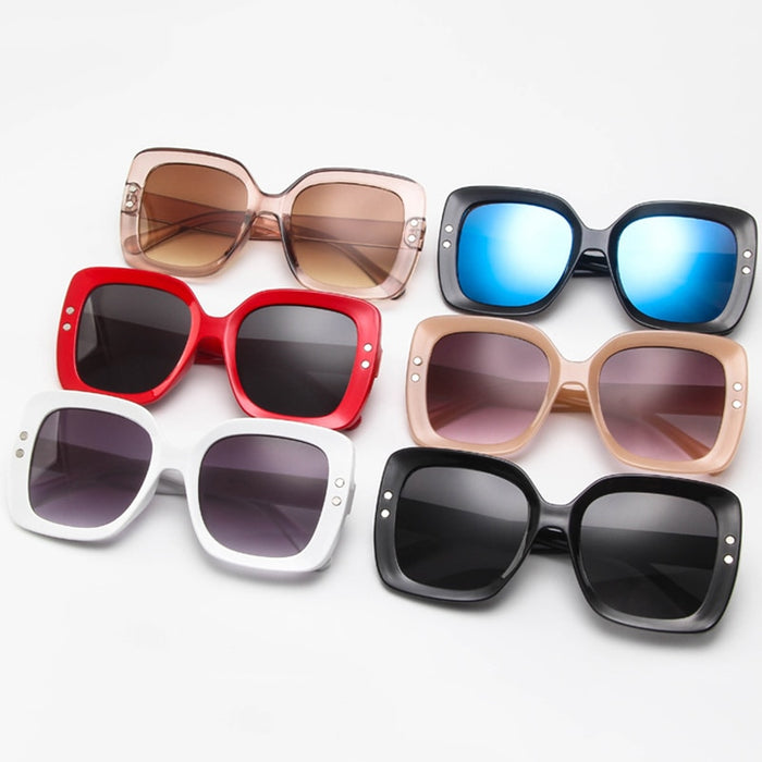 Women's Square 'Sally' Plastic Sunglasses