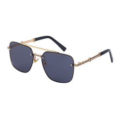 Men's Square Gradient 'Aegis Mirror' Metal  Sunglasses