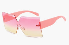 Women's Rimless Square 'Briana Summer' Plastic Sunglasses