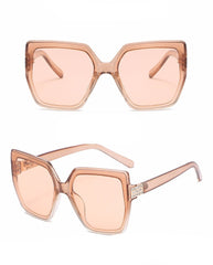 Women's Oversize Square 'Bewitching' Plastic Sunglasses