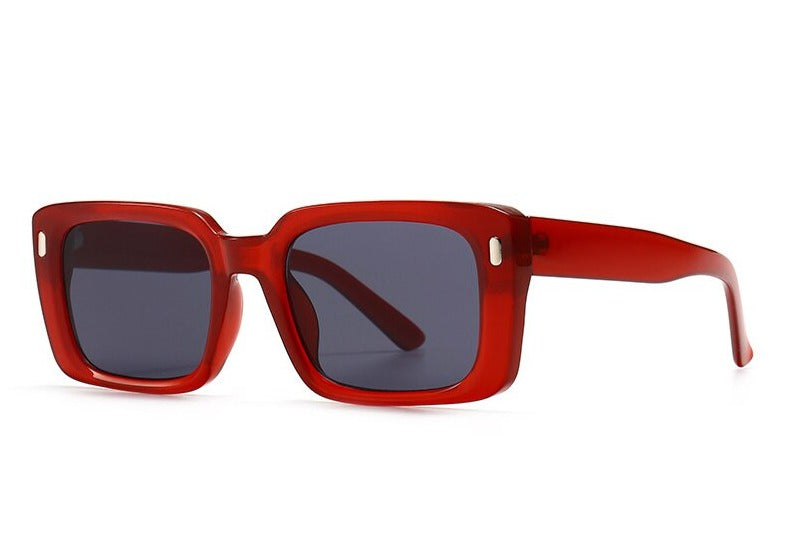 Women's Retro Square 'Silas' Plastic Sunglasses