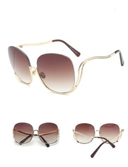 Women's Rimless 'Flight' Gradient Sunglasses