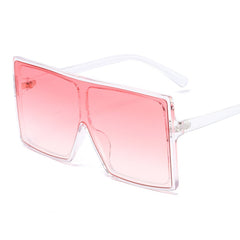 Women's Oversized 'Shield' Browline Sunglasses