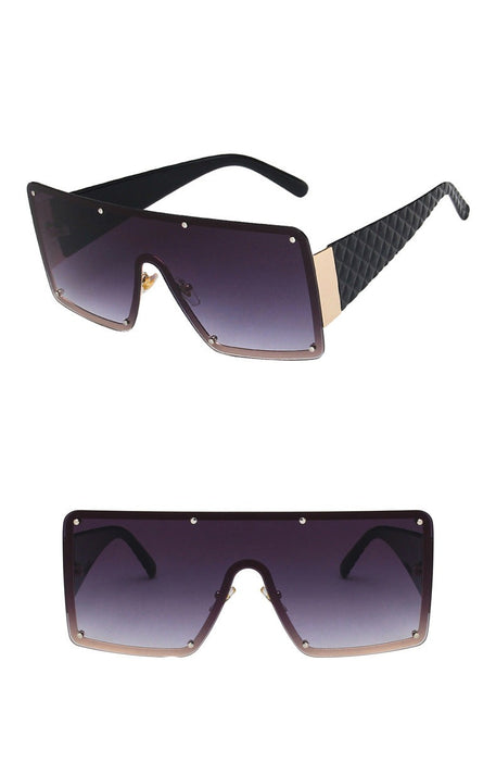 Women's Browline 'Futuristic' Square Sunglasses