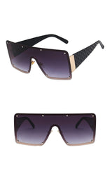 Women's Browline 'Futuristic' Square Sunglasses