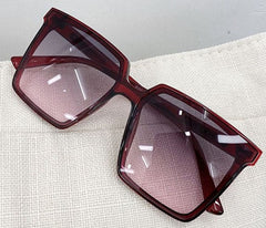 Women's Oversized Square 'Dagny Love' Plastic Sunglasses