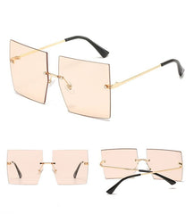 Women's Vintage Square 'Classy Ella' Metal Sunglasses