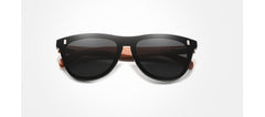 Women's Square 'Bubinga' Wooden Sunglasses