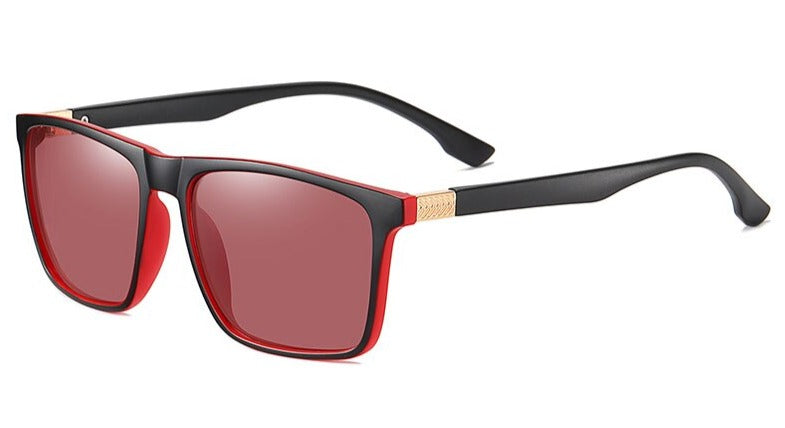 Men's Polarized Oval 'Ossian' Plastic Sunglasses