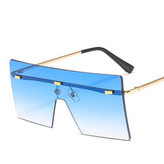 Women's Gradient 'Cyber' Square Sunglasses