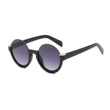 Men's Half Frame Round 'Different' Gradient Sunglasses F