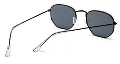 Women's Vintage Polygon 'Handlebar' Metal Sunglasses