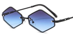 Women's Hexagon 'Maverick' Metal Sunglasses