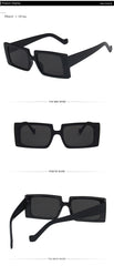 Women's Rectangle 'Sun Fun' Vintage Jelly Sunglasses