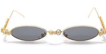 Women's Small Oval 'Bruise' Metal Sunglasses