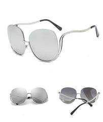 Women's Rimless 'Flight' Gradient Sunglasses