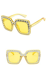 Women's Oversized Square 'Camilla' Plastic Sunglasses