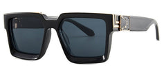 Unisex Square 'The Banned Shades' Plastic Sunglasses