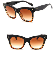 Women's Luxury 'Fine Line' Browline Sunglasses