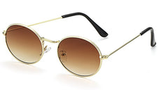 Women's Oval 'Brute' Metal Sunglasses