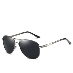 Men's Polarized Round 'Cherry' Metal Sunglasses