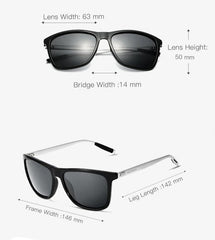 Men's Square "To The Beach" Polarized Sunglasses