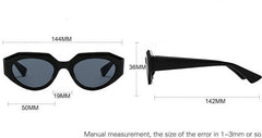 Women's Punk Oval 'Lila Eye Wear' Plastic Sunglasses