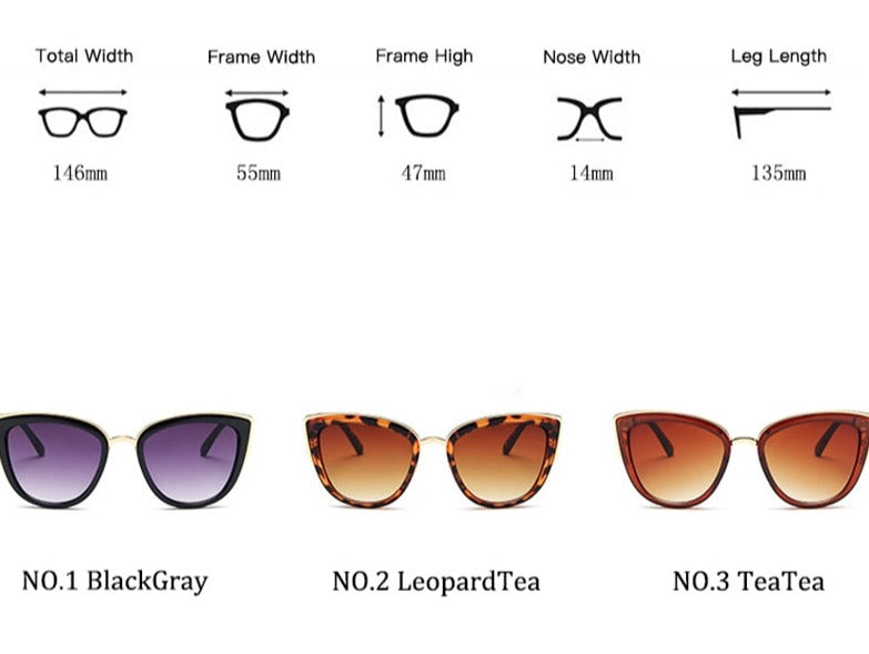 Women's Oversized Cat Eye ' Summer City' Plastic Sunglasses
