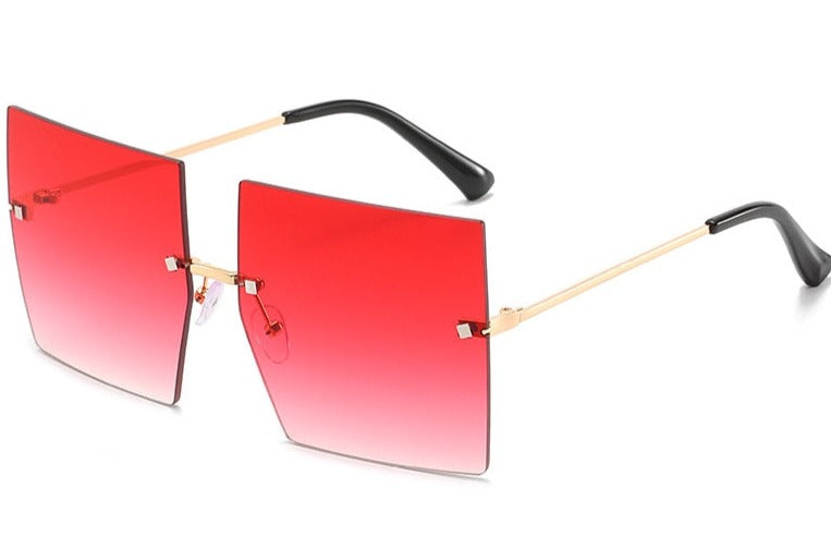 Women's Oversize 'Candy Charm' Metal Sunglasses