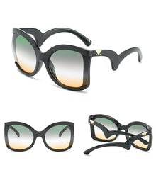 Women's Square 'Fantasy' Oversized Sunglasses