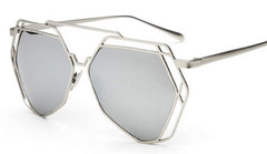 Women's Vintage Hexagon 'Ishtar' Metal Sunglasses