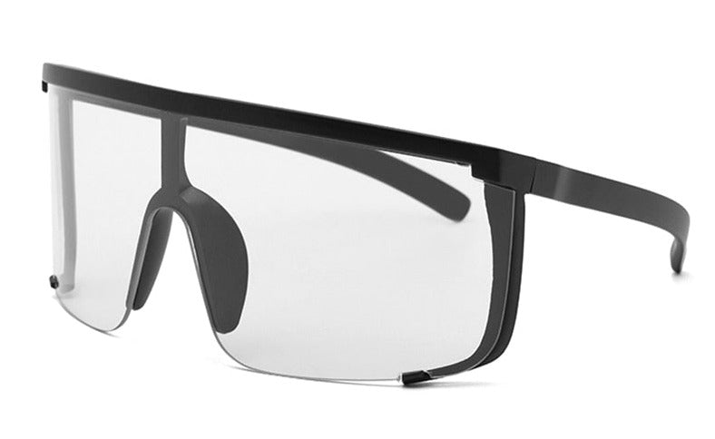 Men's Oversized Square 'Apple de Up' Plastic Sunglasses