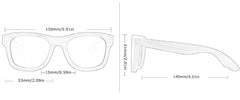 Men's Square 'Brian' Wooden Glasses