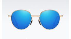 Unisex Folding Round 'The Stylish'  Metal Sunglasses