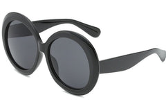 Women's Oversized Round 'Estetica' Plastic Sunglasses