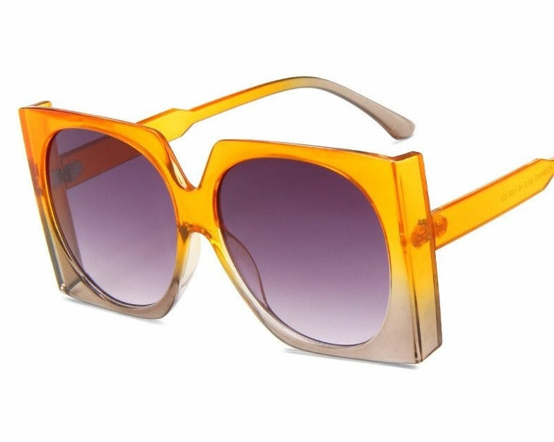 Women's Oversized Square 'Darla' Plastic Sunglasses