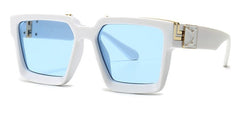 Women's Square 'Clarity Spot' Plastic Sunglasses